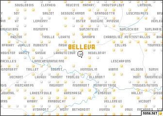 map of Belleva