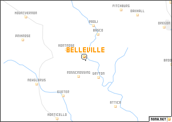 map of Belleville