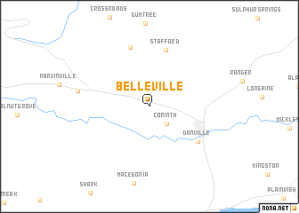 map of Belleville