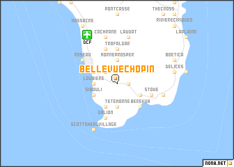 map of Bellevue Chopin