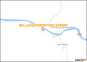 map of Bellevue Manor Trailer Park