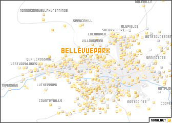 map of Bellevue Park
