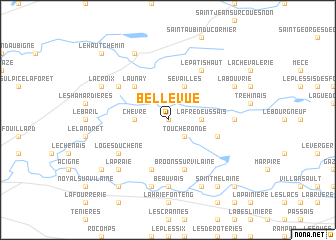 map of Bellevue