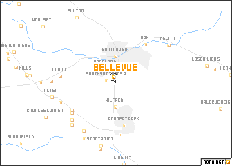 map of Bellevue