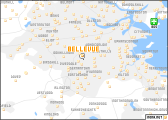 map of Bellevue