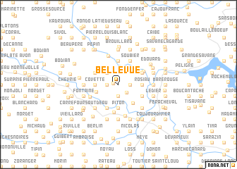 map of Bellevue