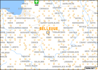 map of Bellevue