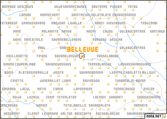 map of Bellevue