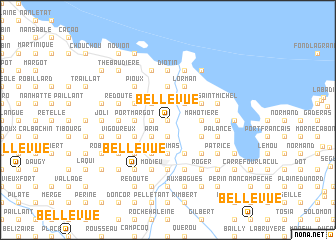 map of Bellevue