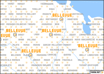 map of Bellevue