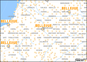 map of Bellevue