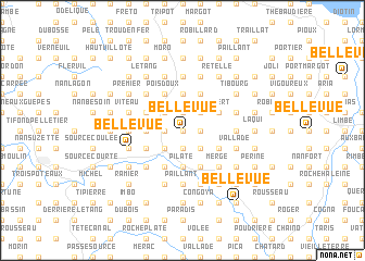 map of Bellevue