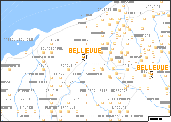 map of Bellevue