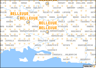 map of Bellevue