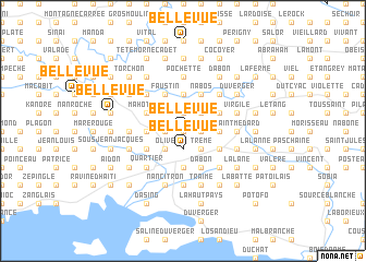 map of Bellevue