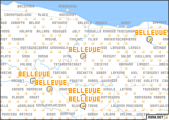 map of Bellevue