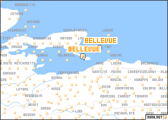 map of Bellevue