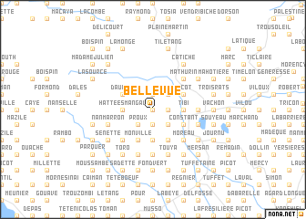 map of Bellevue