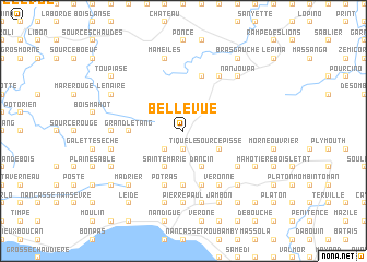 map of Bellevue