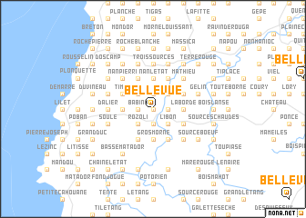 map of Bellevue