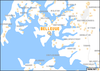 map of Bellevue