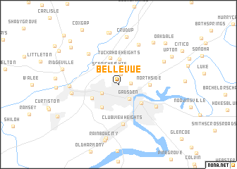 map of Bellevue