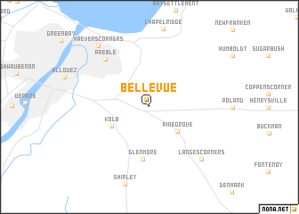 map of Bellevue