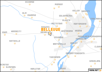 map of Bellevue