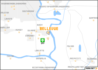 map of Bellevue