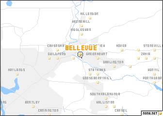 map of Bellevue