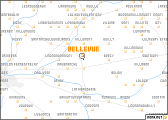 map of Bellevue