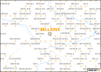 map of Belle Vue