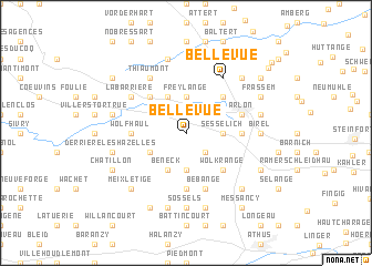 map of Belle Vue