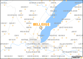 map of Bellevue