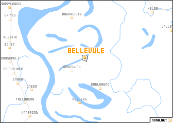 map of Bellevule