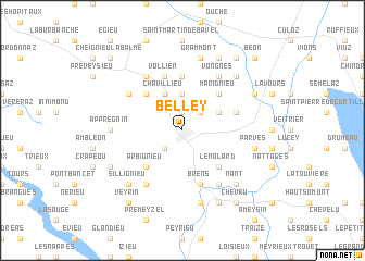 map of Belley