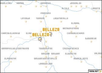 map of Belleza