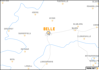 map of Belle