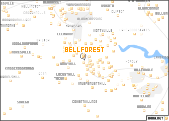 map of Bell Forest