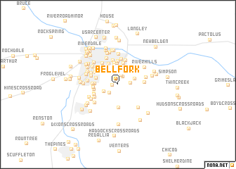 map of Bell Fork