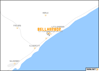 map of Bell Harbor