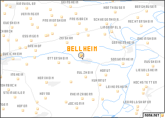 map of Bellheim