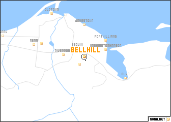 map of Bell Hill
