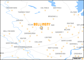 map of Bellimeny