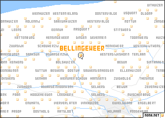 map of Bellingeweer