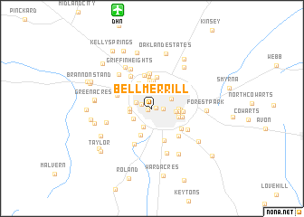 map of Bell-Merrill