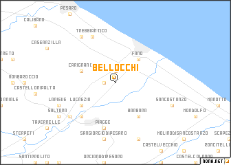 map of Bellocchi