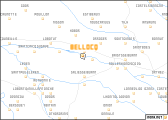 map of Bellocq