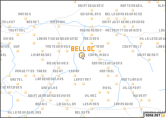 map of Belloc