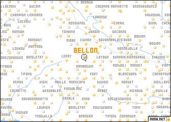 map of Bellon